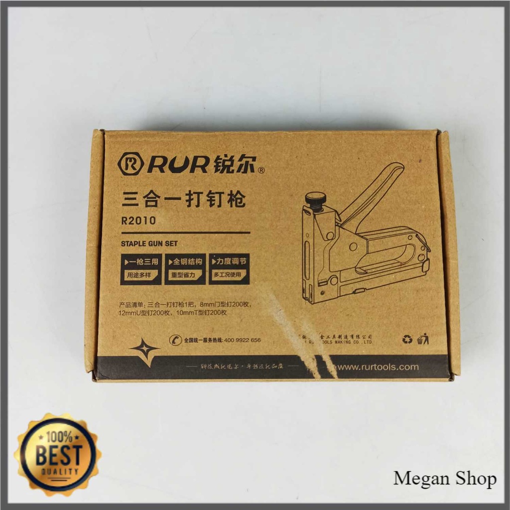 

Staple Gun 3 in 1 U-Stapler T-Stapler D-Stapler Multi Purpose Nailing Machine