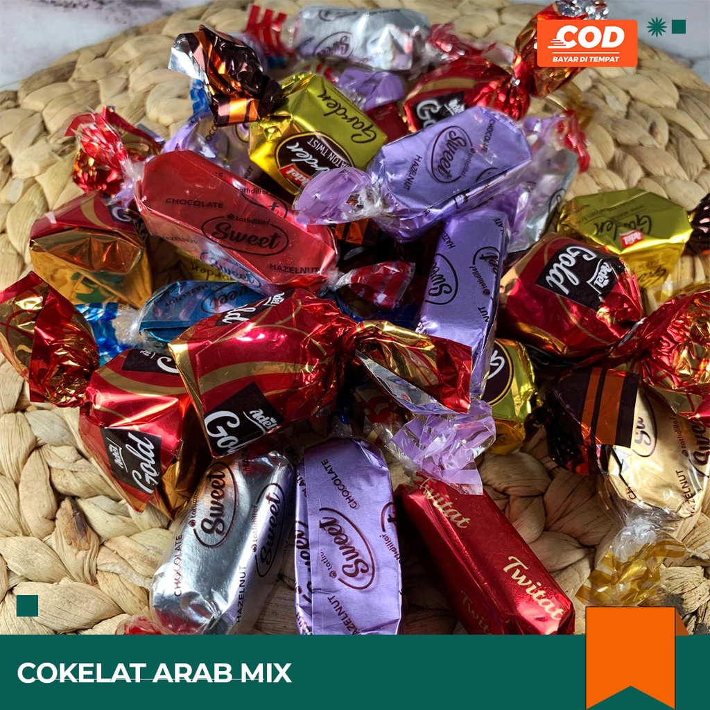 

RB22 COKLAT ARAB MIX OLEH OLEH HAJI UMROH ORIGINAL COKELAT TURKEY 500gr/1kg