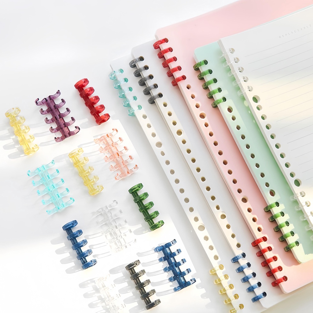 Cover Sampul Binder DIY Warna A5/B5 Di kombinasi dengan ring acak penutup/Binder Sampul Transparan