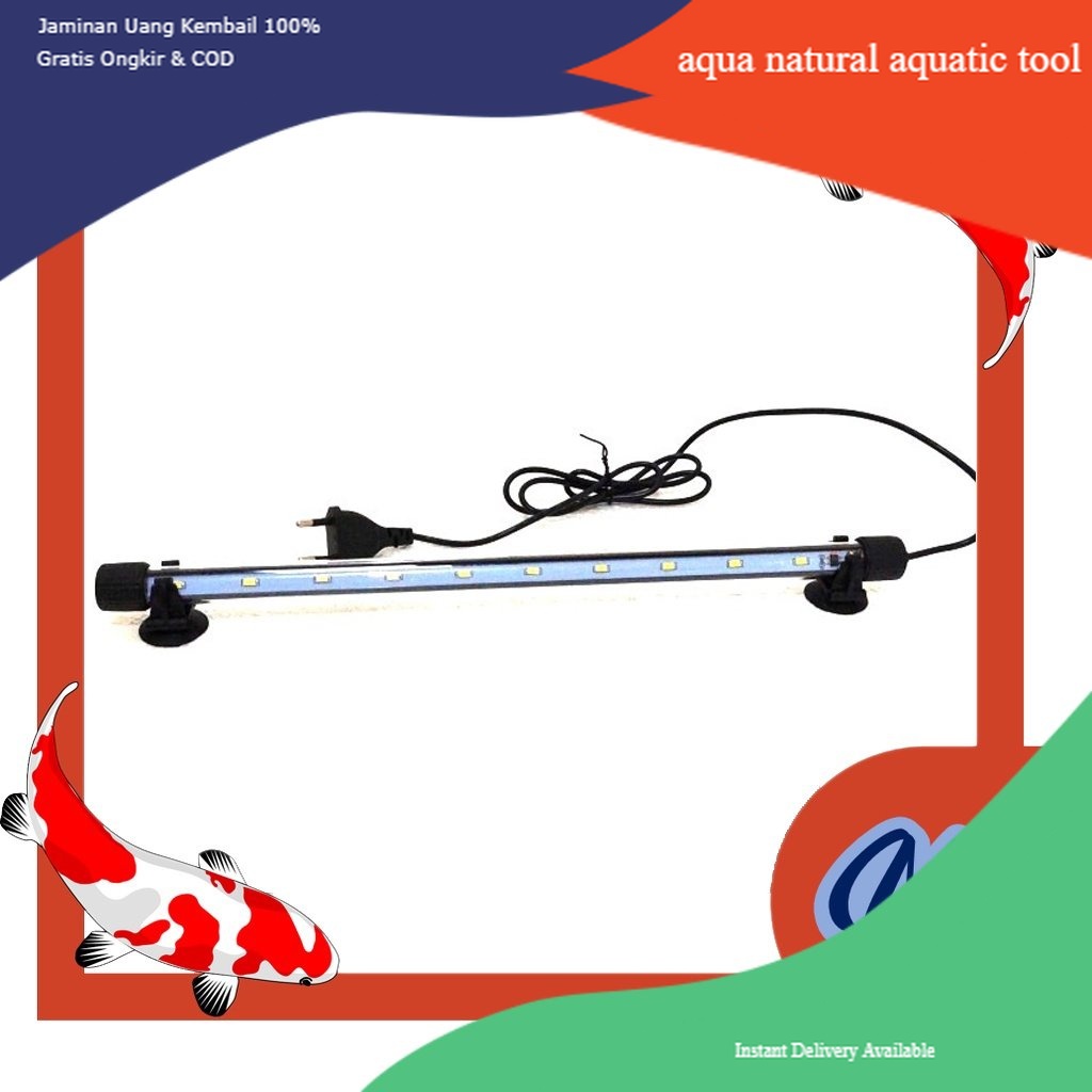 lampu celup led aquarium 40 cm murah aquascape