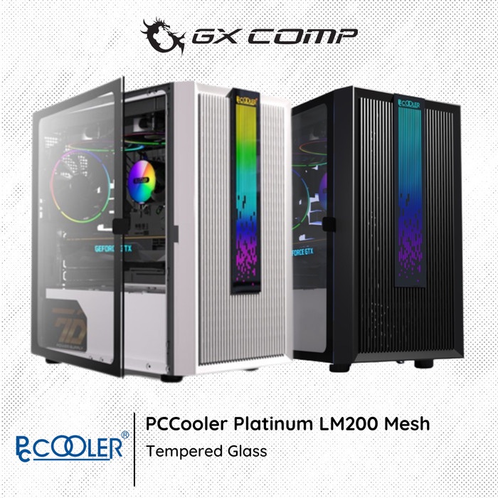 PCCOOLER Platinum LM200 Mesh RGB Gaming Case
