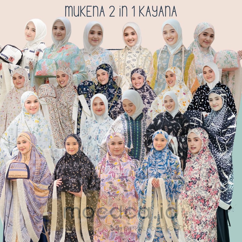 Mukena Dewasa     by oaa.i   Rayon Premium Bisa Gosend Instant Bandung Cocok untuk Kado Mewah Elegan