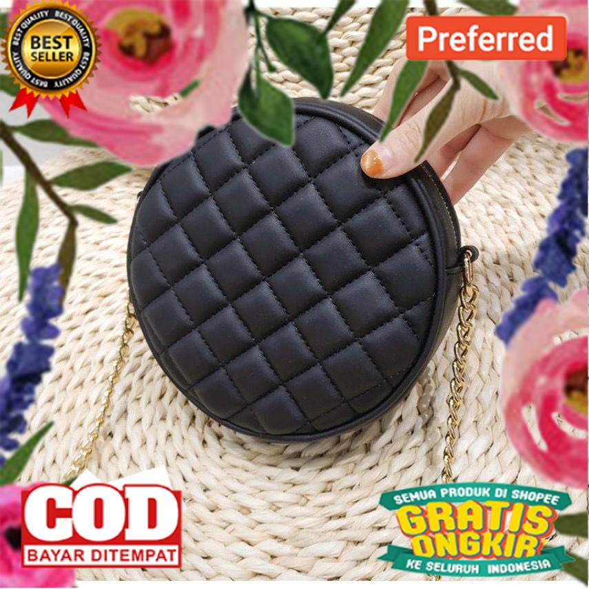 2.2 COD SALE Tas selempang wanita / Marinka / Tas bahu / Tas bulat / Fashion wanita// TAS IMPORT KER