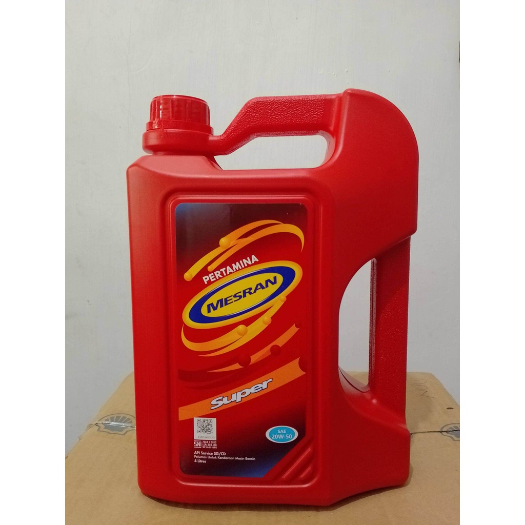 oli Pertamina Mesran super 20-50 4 liter(bensin) oli mobil