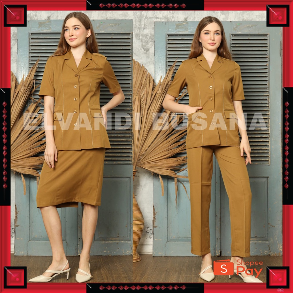 12.12 SERAGAM SALE / BLAZER WANITA B&V LYNELLE / Seragam PNS / Baju PDH PNS Wanita / Baju Dinas Pemd