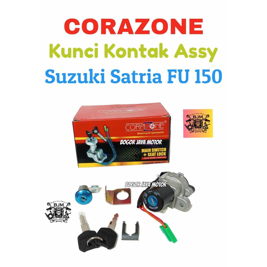 1 SET CORAZONE KUNCI KONTAK ASSY SUZUKI SATRIA FU 150 KUNCI KONTAK MURAH MOTOR SATRIA FU150 MAIN SWI