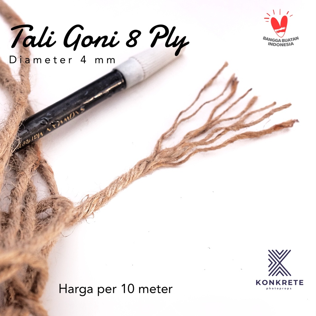 

Tali Goni Tali Rami Tali Hampers Kerajinan 8 ply 10 meter
