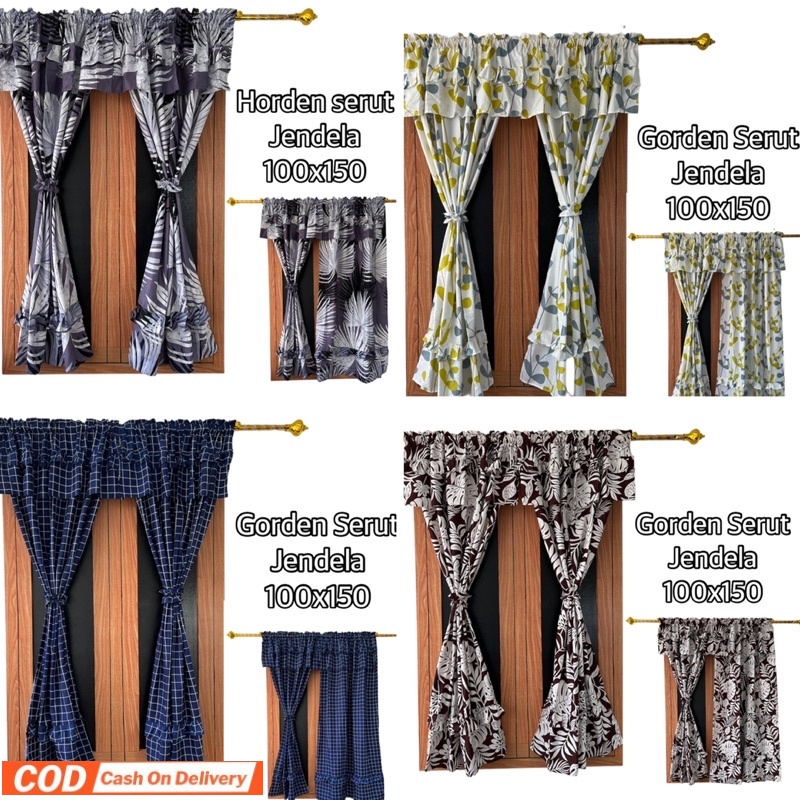 GORDEN JENDELA SERUT 100x150 gorden serut jendela