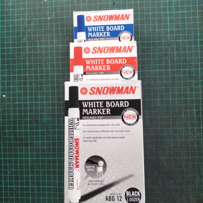 

Spidol Snowman White Board ABG 12 - Biru