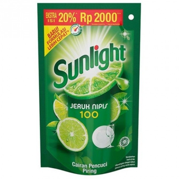 SABUN CUCI PIRING SUNLIGHT CAIR 90ml REFILL POUCH JERUK NIPIS SIWAK LIMAU PERLENGKAPAN PERAWATAN RUM