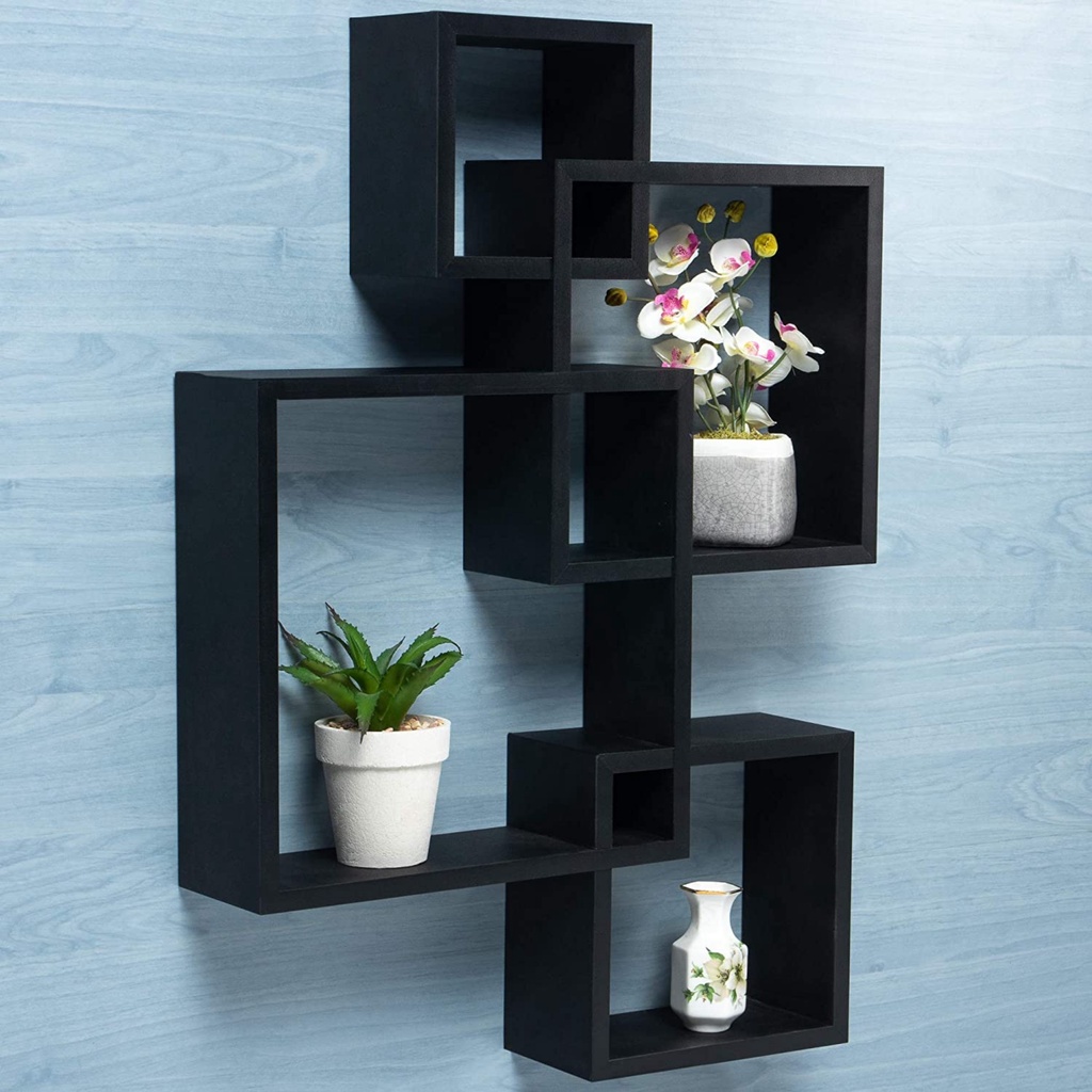 RAK DINDING AESTHETIC MINIMALIS, HIASAN DINDING KAYU RAK DINDING KOTAK GANDENG, RAK DINDING KAYU