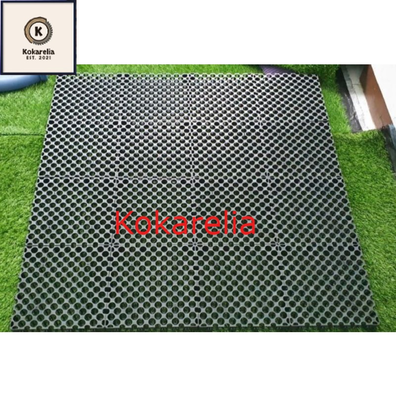 DRAINASE RUMPUT SINTETIS UKURAN 100X100 CM - ALAS RUMPUT SINTETIS - RESAPAN RUMPUT SINTETIS - DRAINA