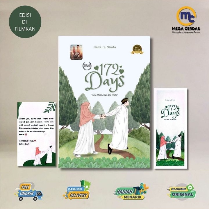 Buku Novel 172 Days EDISI DIFILMKAN  Penulis Nadzira Shafa