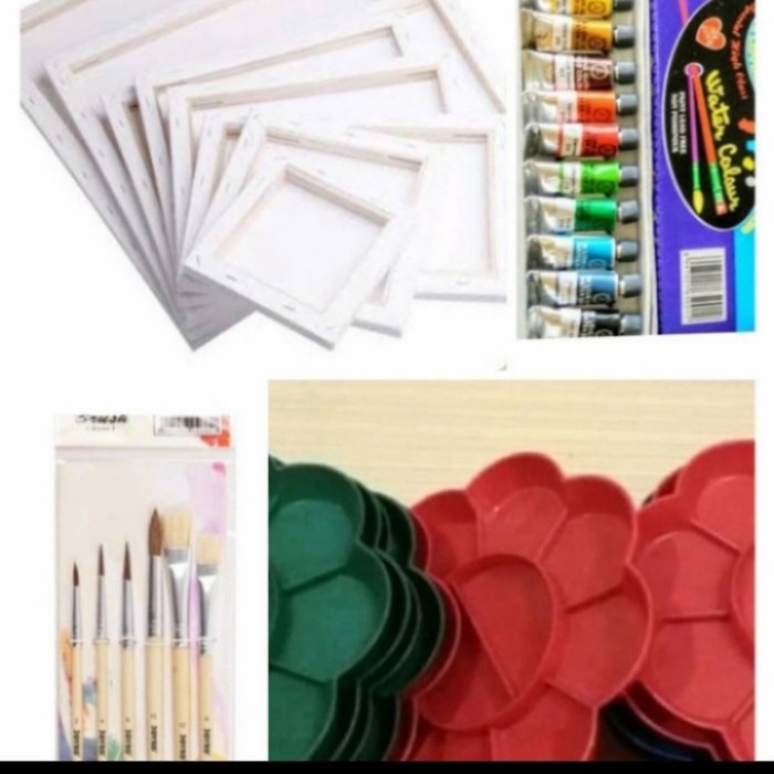 

Paket Alat Lukis + Kanvas 30x40 - cat akrilik