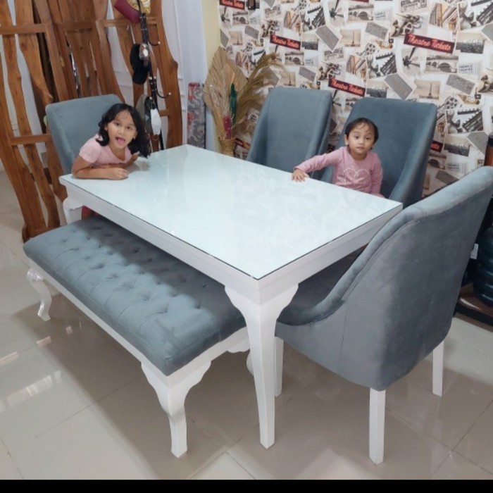 Meja Makan Kursi 6 Uk 160x80