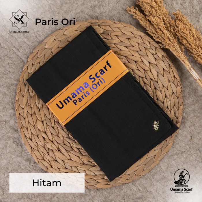 SERAGAMAN KHUSUS HITAM PARIS ORI Umama Scarf kerudung Paris Jadul 110