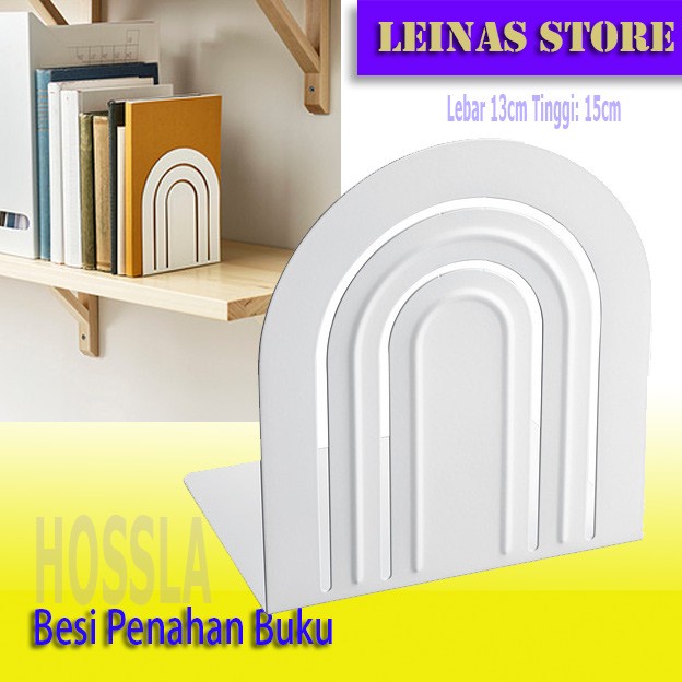 

Besi Penahan Buku / Pembatas Buku - Putih