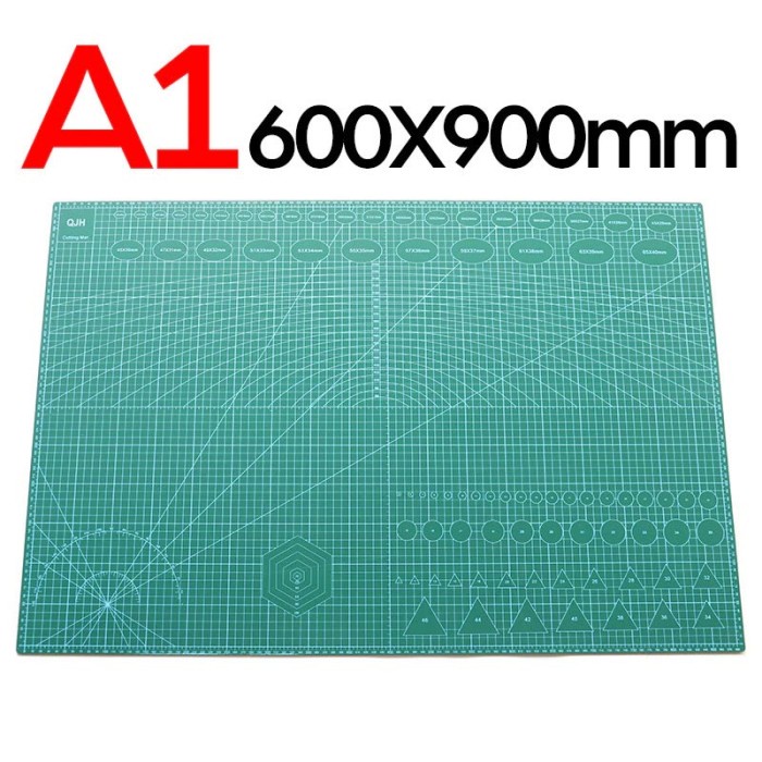 

Cutting Mat Pad A1 90 x 60cm / Alas Potong Kertas Tatakan Pisau Cutter