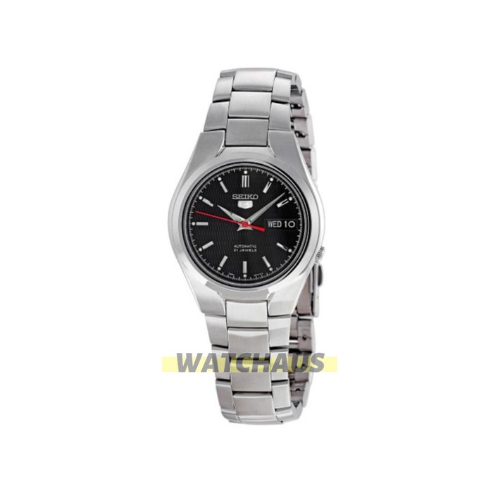 JAM TANGAN PRIA SEIKO 5 SNK607K1 SPORTS AUTOMATIC STAINLESS STRAP SILVER BLACK