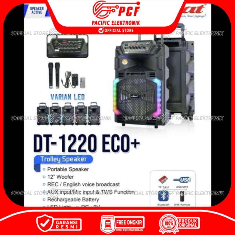 Speaker Trolley Bluetooth DAT 12inch DT-1220 / DAT 1220 / DT1220