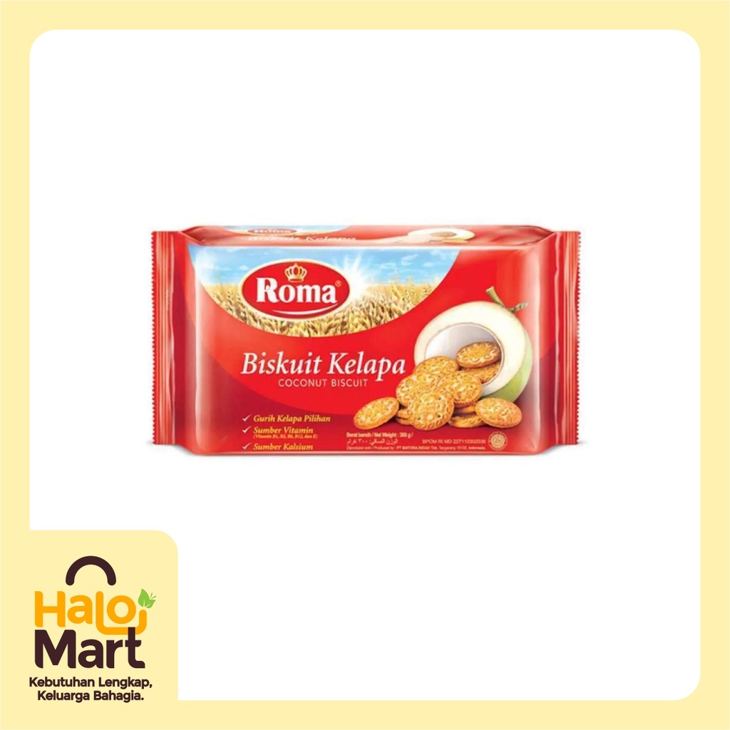 

Roma Biscuit Kelapa 300 Gr