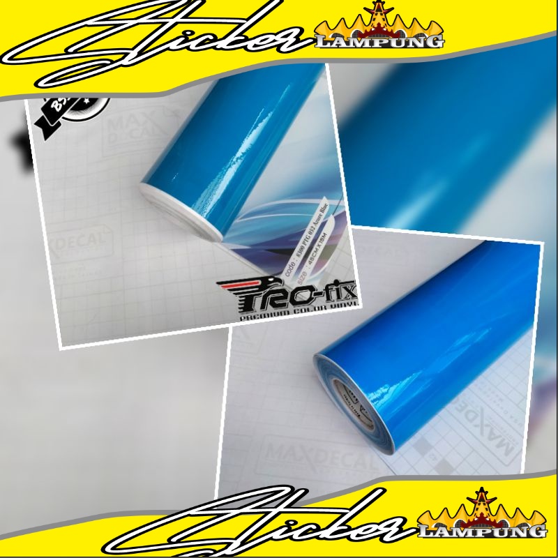 STICKER SCOTLET SKOTLITE PROFIX/NICAI TRANSPARAN BIRU