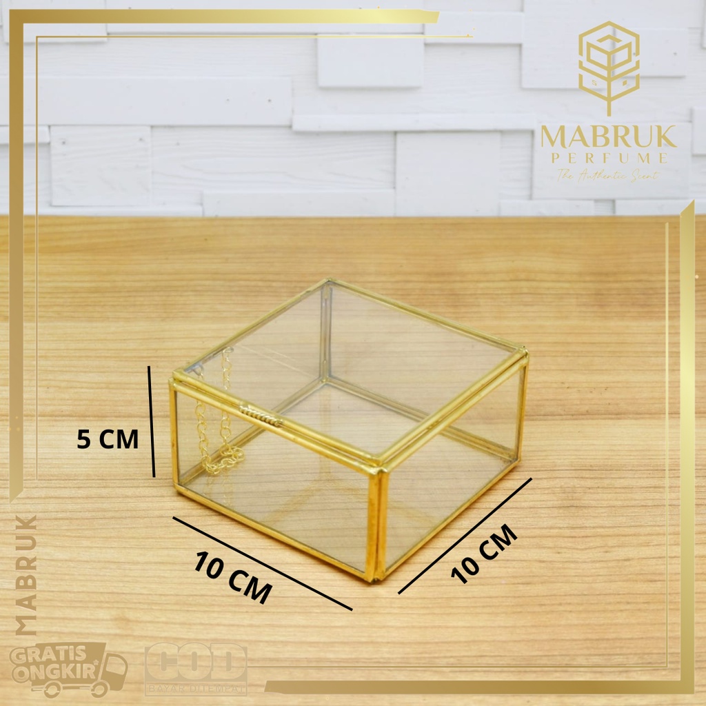 Buhur Bakhoor Areng Wadah Arang Kaca Cantik Box Tempat Penyimpanan Serbaguna Antik Kotak Perhiasan U