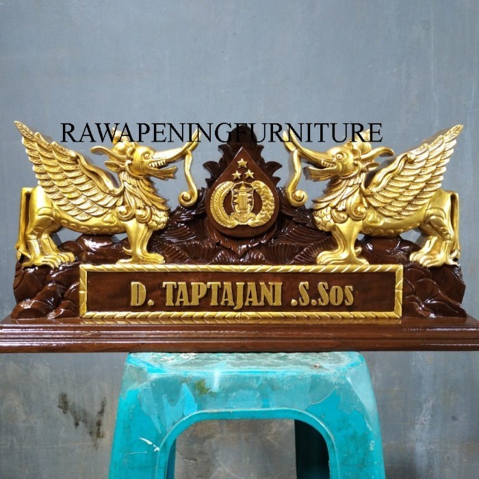 

papan nama / papan nama meja / papan nama ukiran KSF