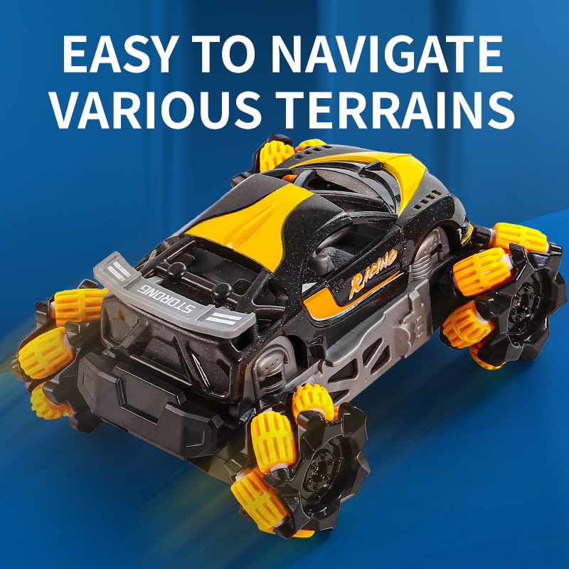 

24Ghz Remote Control Car Drift Mainan Mobil Stunt Car Mainan Anak Off Road Light Rotasi 360Drift