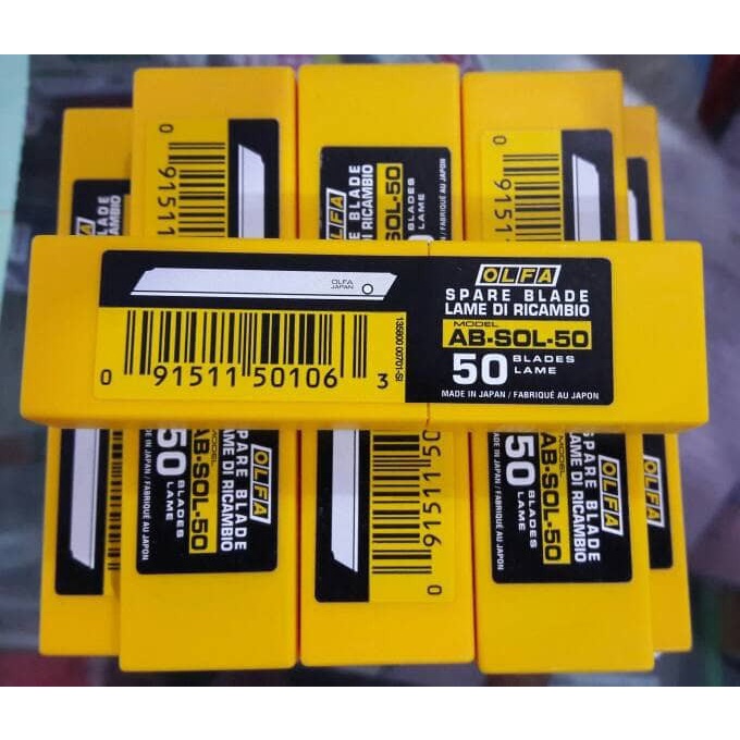 

ISI CUTTER KECIL OLFA AB-SOL-50 isi 50 pcs