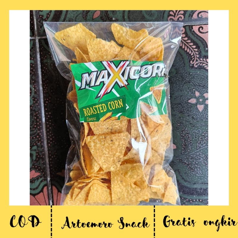 

Maxicorn Keripik Rasa Jagung Bakar Snack Branded 215 gram