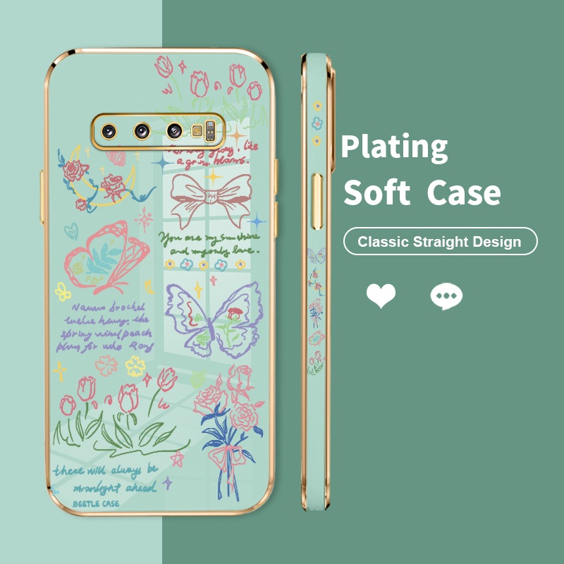 6D Plating Lens Cover Case For Samsung Galaxy S10 Plus S10 S20 FE 4G 5G S20 Ultra 4G 5G S21 5G S22 5