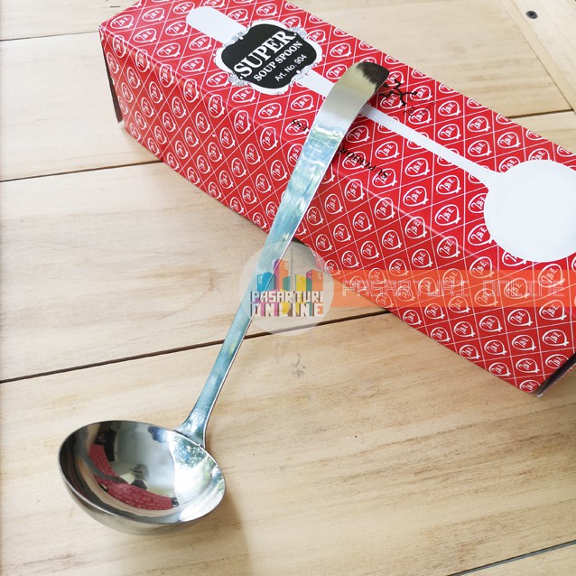 SENDOK SAYUR 904 / Super Stainless Steel Soup Spoon / Centong Sop KIG Group / Kedaung