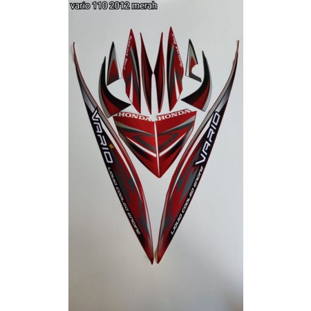 STRIPING VARIO 110 2012 MERAH