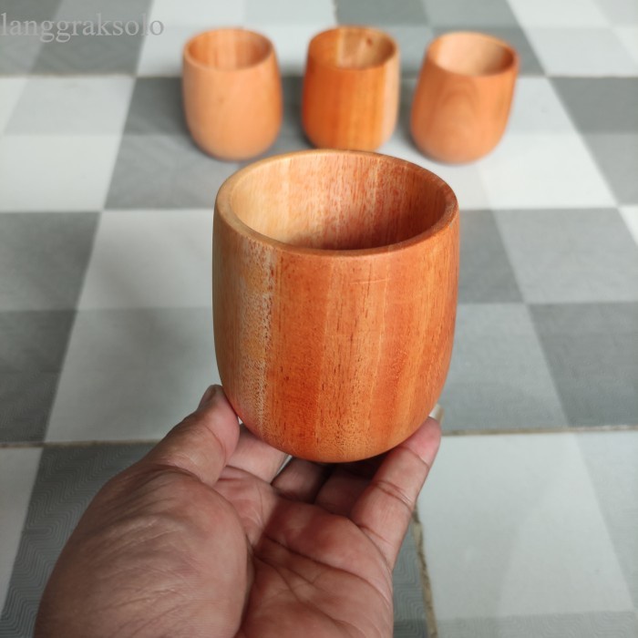 

terlaris Gelas Kayu / Cangkir kayu - Gelas Mahoni
