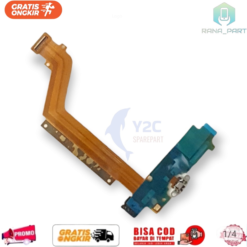 VIVO Y51 / Y51L + MIC | Board Konektor Charger Flexi Connector Carger Casan Cas Tc Charging - Flexib