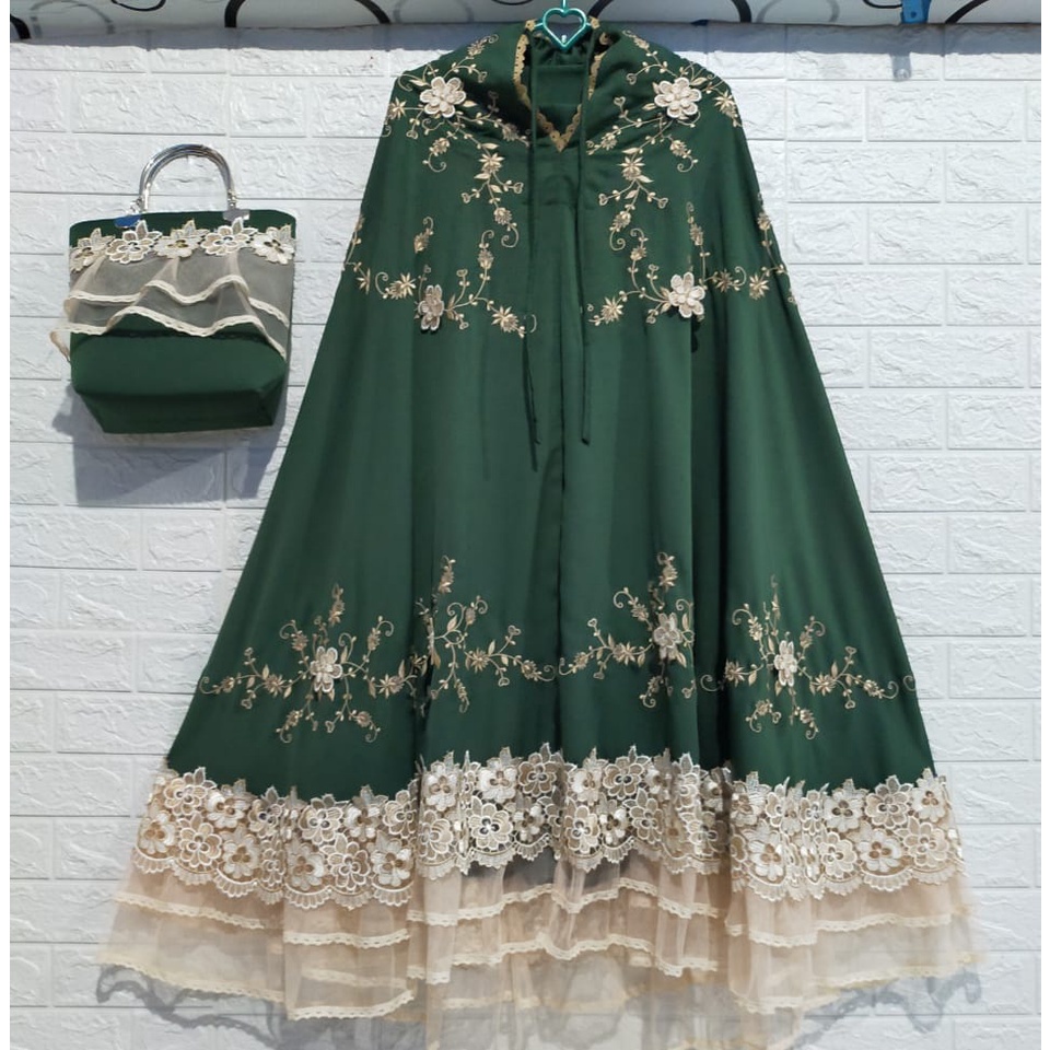 Mukena Terbaru 2024 Mukena Bordir Mewah Bahan Silky Premium// MUKENA / MUKEAN POUCH / MUKENA JUMBO /