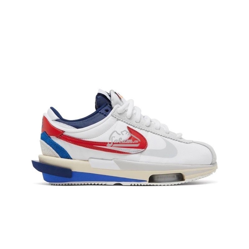 Sacai x Cortez 4.0 'OG' White Varsity Royal "Unisex"   BNIB
