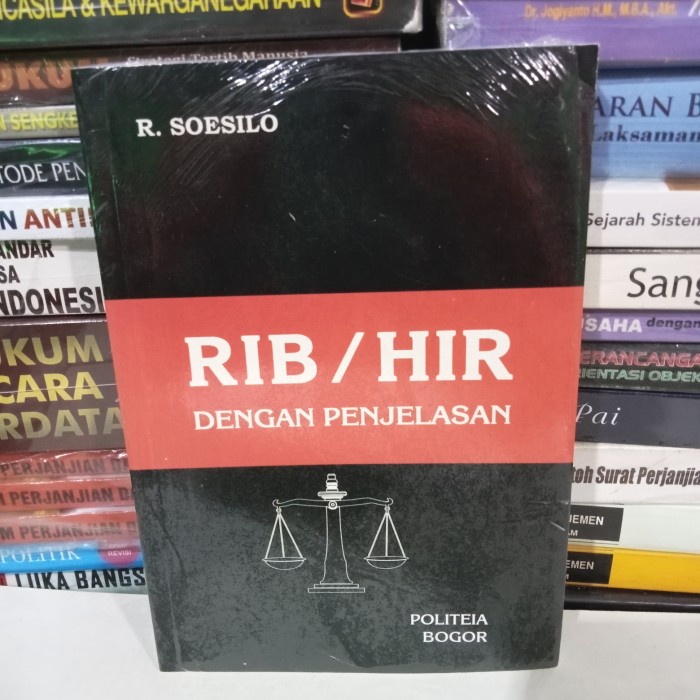 

Buku RIB / HIR DENGAN PENJELASAN.