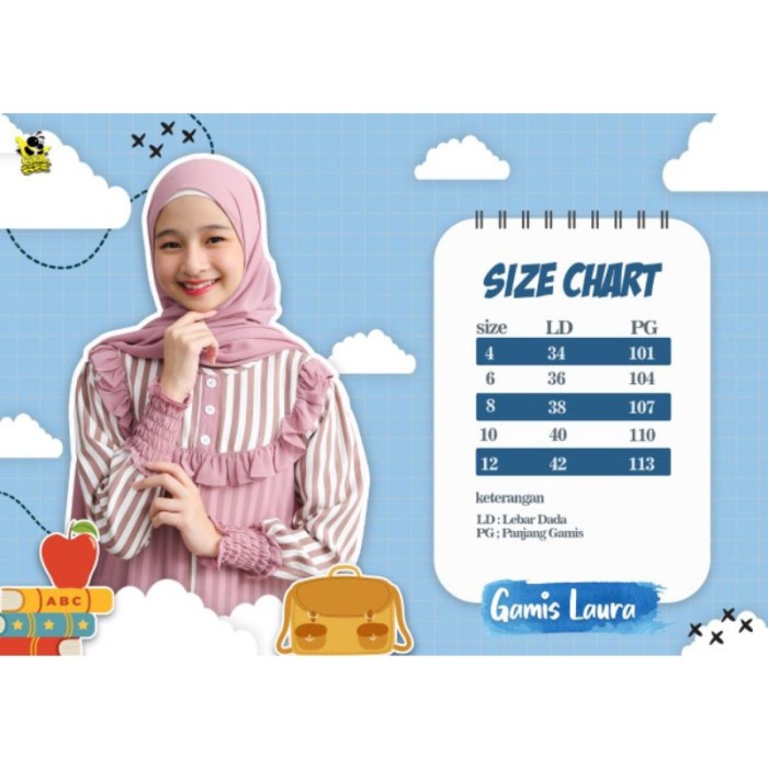 Gamis laura kids /gamis coolbee anak perempuan - MUSTARD, 4