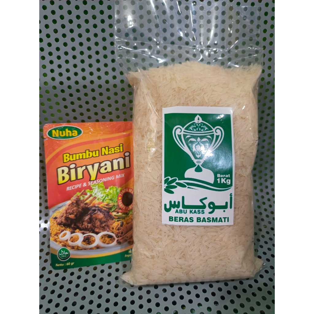 

PAKET NASI BUMBU KEBULI I BERAS BASMATI 1 kg I BUMBU NUHA KEBULI I KABSA I MANDHI I BRIYANI