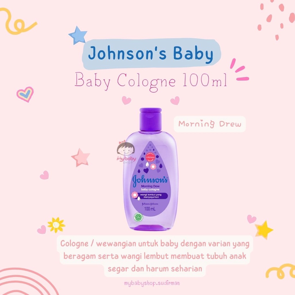 Johnsons Baby Cologne Morning DEW 100 ML / parfume bayi / parpum johnson's