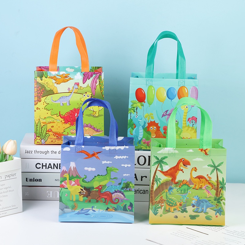 

(Shopping) TAS ULANG TAHUN DINO ANAK SOUVENIR PAPERBAG DINO SNACK ULANG TAHUN