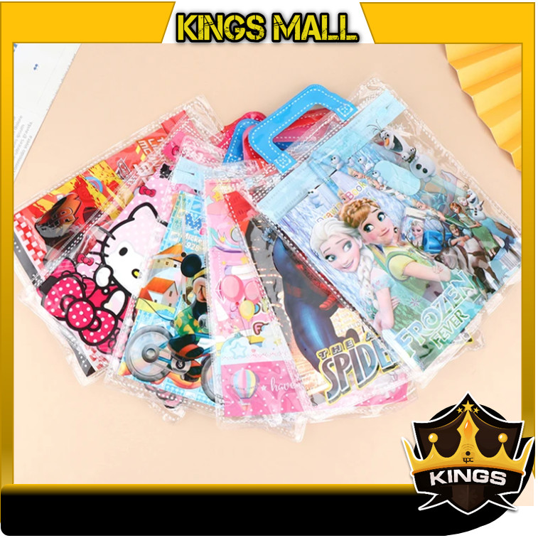 

KINGS - S6149 Set Mini Pouch Bag Karakter / Set Alat Tulis 6 in 1 / Stationery Set Motif Karakter / Hampers Souvenir Birthday Anak