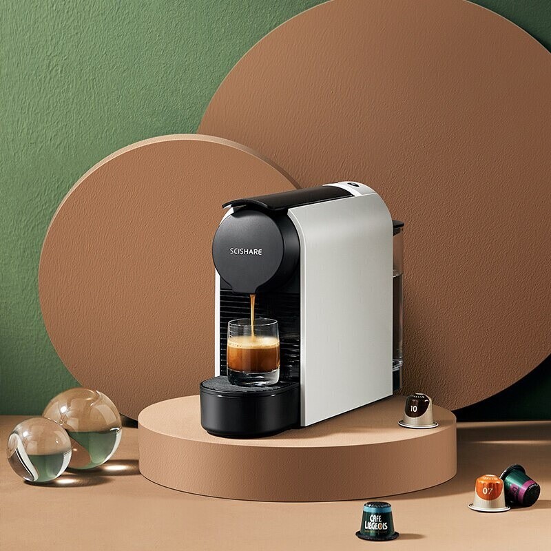 Xiaomi SCISHARE Mesin Kopi Mini Otomatis Coffee Powder Maker 20 Bar - S1104 - White