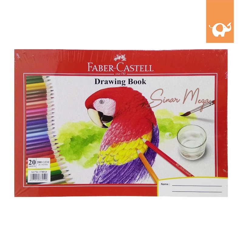 

HJK Faber Castell Drawing Book A4 / Buku Menggambar Gambar A4 200GSM Murah Berkualitas