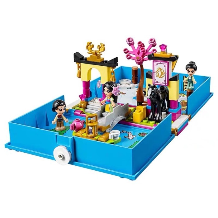 Lilbil princess story book blocks mainan balok pretend plays - Beauty