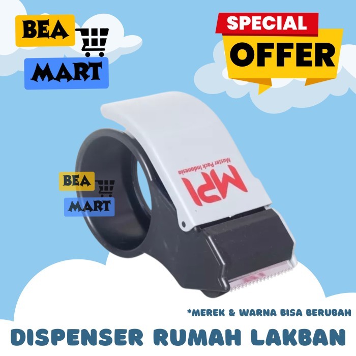 

Dispenser Lakban / Rumah Lakban / Tape Cutter / Pemotong Lakban / Tempat Lakban / Alat Pemotong Isolasi Solatip Besar