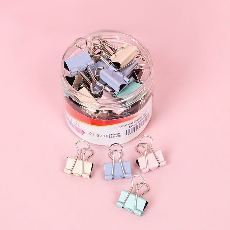 

Colorful Metal Paper Clips High Quality Binder Clips Document Office School Stationery Binding Learning Supplies 32 25 19 15mm