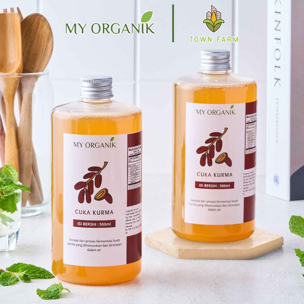 

My Organik Dates Vinegar White the Mother 500ml Cuka Kurma Original Premium